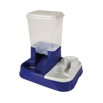 DISPENSER HRANA SI APA DUO MAX PENTRU CAINI SI PISICI FLAMINGO
