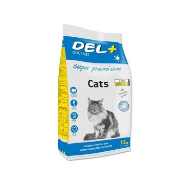 Hrana Uscata Super Premium Pisici Gourmet Del+, 15 kg