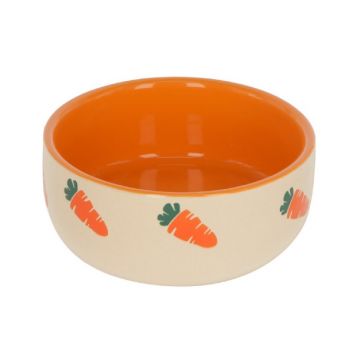 KERBL BOL CERAMIC ROZATOARE MODEL MORCOVI 100ML FI=8.5CM KERBL BOL CERAMIC ROZATOARE MODEL MORCOVI 100ML FI=8.5CM