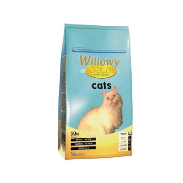 Willowy Gold Hrana Uscata Pisici cu Pui si Somon, 10 kg