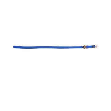 ZGARDA PENTRU PISICI FLAMINGO BLUE ELASTIC CU CLOPOTEL 32CMx10MM