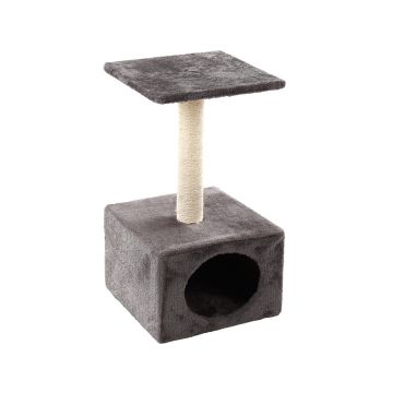 ANSAMBLU DE JOACA PENTRU PISICI FLAMINGO CU SUPORT PATRAT SI SISAL 30x30x55(h)cm