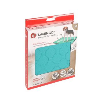 Covor Absorbant Caini, Lavabil, Antiderapant, Flamingo Patsy, M/ 69x41.5 cm
