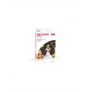 Deltatic 35 cm, zgarda antiparazitara pentru caini de talie mica