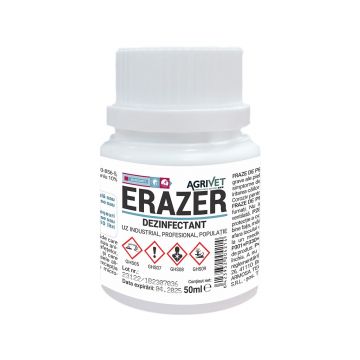 DEZINFECTANT TRIPLA ACTIUNE ERAZER UNITATI SANITARE 50ML