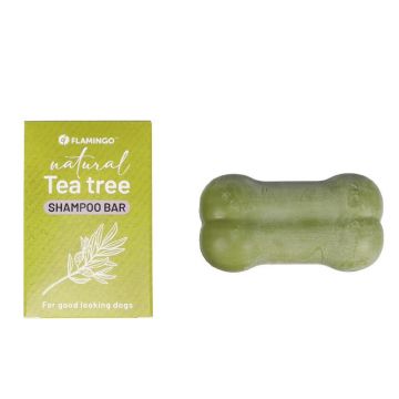 Flamingo Sampon Solid Caini, cu Ulei de Arbore de Ceai, 100 g