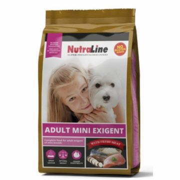 Hrana Pentru Caini, Nutraline Mini Exigent, 8 Kg