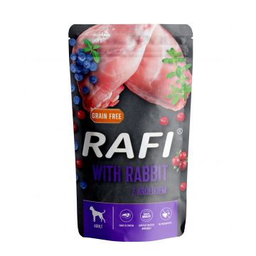 Hrana Umeda Caini, Rafi Dog, Iepure si Afine, 500 g