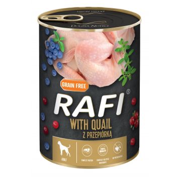 Hrana Umeda Caini, Rafi Dog, Prepelita si Afine, 400 g