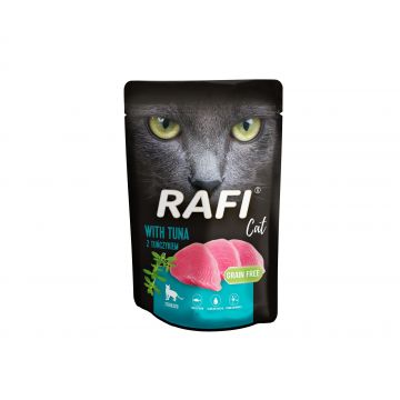 Hrana Umeda Pisici Sterilizate, Rafi Cat, Ton, 100 g ieftina