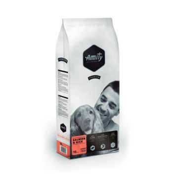 Hrana Uscata Caini, Amity Premium Dogs, Somon si Orez, 15 kg