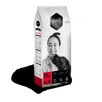 Hrana Uscata Caini, Amity Premium Dogs, Vita si Orez, 15 kg