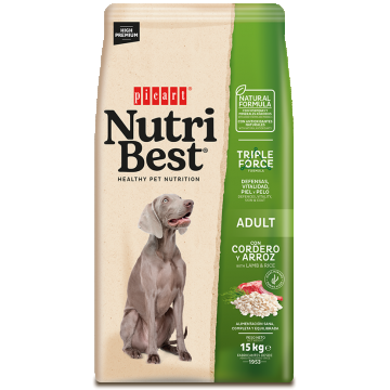 Hrana Uscata Caini Premium, NutriBest Adult Dog, Miel si Orez, 15 kg