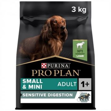Hrana uscata pentru caini Pro Plan Small  Mini Adult Sensitive Digestion cu miel 3 kg
