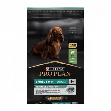 Hrana uscata pentru caini Pro Plan Small  Mini Adult Sensitive Digestion cu miel 7 kg