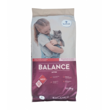 Hrana uscata pentru pisici Kibbus Balance Kitten, Pui, 12.5 Kg