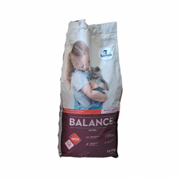 Hrana uscata pentru pisici Kibbus Balance Kitten, Pui, 12.5 Kg