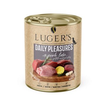 LUGER'S HRANA UMEDA CONSERVA CAINI CU PORC & CARTOF 800G