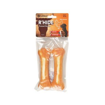 Recompense Caini, Flamingo R'hide Os Presat cu Pui, 2 buc x 15 cm/ 220 g