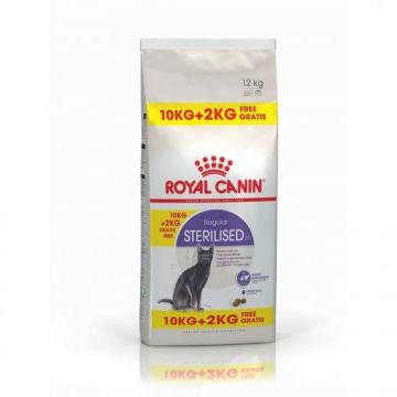 Royal Canin Feline Sterilised 37, 10 + 2 kg gratis