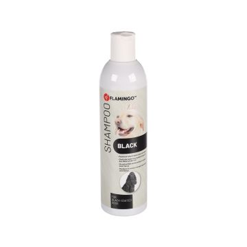 SAMPON PENTRU CAINI FLAMINGO CU BLANA NEAGRA 300ML