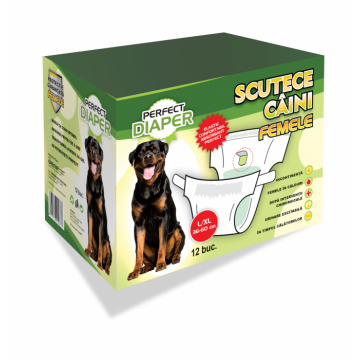 Scutece PERFECT - scutec femele L XL 36-60 cm - circumferinta taliei 12 buc