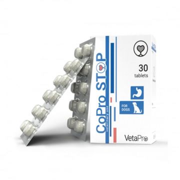 VETAPRO copro stop 30caps cut suport gastrointestinal caini