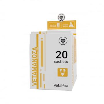 VETAPRO vetamanoza plicuri 20x2G suport urinar caini si pisici