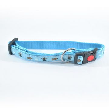 ZGARDA NYLON PENTRU CAINI  MOL CU MODEL LIGHT BLUE CLICK 25MM*45-70CM/L0902.25070B
