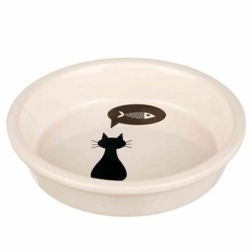 Castron din ceramica pentru pisici Trixie 0,25 l 13 cm