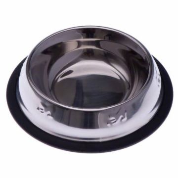 Castron din inox pentru caini 4Dog  antiderapant,  0,48 l