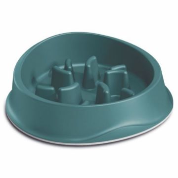 Castron hranire lenta pentru prevenirea indigestiei la caini Bleu, 1L