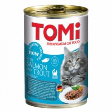 Conserva pentru pisici Tomi cu somon  ton 400 gr