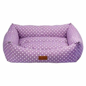 Culcus pentru caini si pisici 4Dog Deluxe Makaron L roz 78x60x22 cm