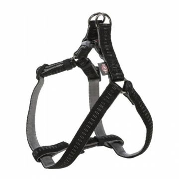 Ham pentru caini Premium L 65-80 cm  25 mm negru   grafit