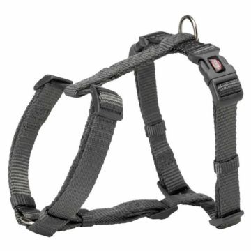 Ham pentru caini Premium XS-S 30-44 cm 10 mm gri grafit