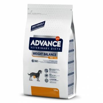 Hrana dietetica pentru caini Advance Veterinary Diets Weight Balance Mini 1,5 kg