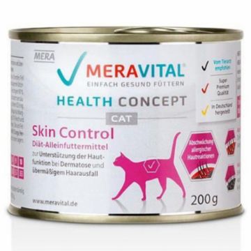 Hrana dietetica pentru pisici Mera Vital Diet Skin Control 200 gr