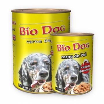 Hrana umeda pentru caini Biodog cu pui 1250 g