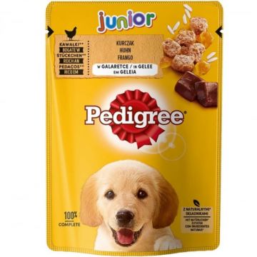 Hrana umeda pentru caini Pedigree Junior cu pui 100 gr