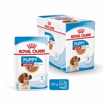 Hrana umeda pentru caini Royal Canin Medium Puppy 140 gr