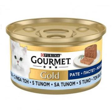 Hrana umeda pentru pisici Gourmet Gold Mousse cu ton 85 g