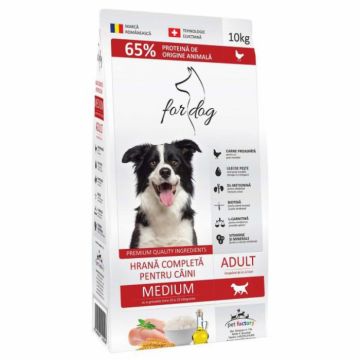 Hrana uscata pentru caini 4Dog Medium Adult cu pui 10 kg