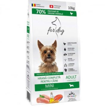 Hrana uscata pentru caini 4Dog Mini Adult cu pui 10 kg