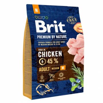 Hrana uscata pentru caini Brit Premium Adult M 3 kg
