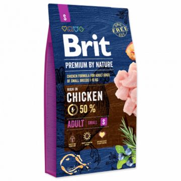 Hrana uscata pentru caini Brit Premium Adult S 3 kg