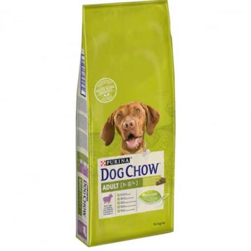 Hrana uscata pentru caini Dog Chow Adult cu miel 14 kg