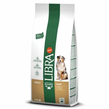 Hrana uscata pentru caini Libra Adult cu miel 14 kg