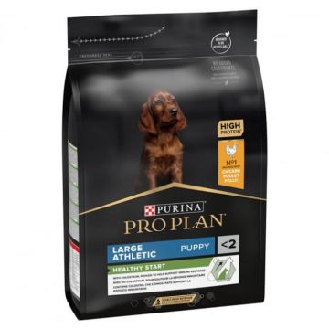 Hrana uscata pentru caini Pro Plan Large Athletic Puppy cu pui 3 kg