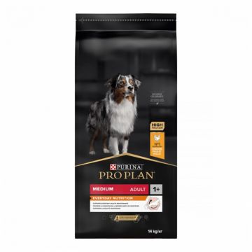 Hrana uscata pentru caini Pro Plan Medium Adult cu pui 14 kg